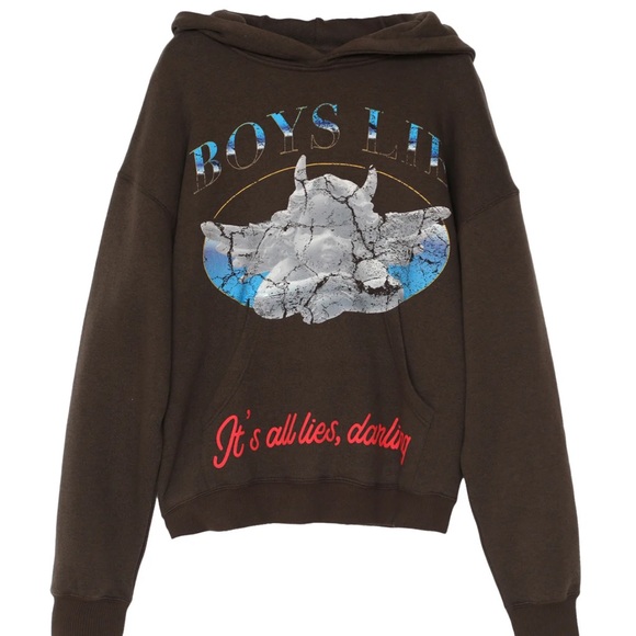 Boys Lie Tops - Boys Lie Here Lies Racer Hoodie